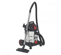 Vacuum Cleaner Industrial 20L 1400W/230V Stainless Drum Auto Start