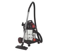 Sealey PC200SDAUTO Vacuum Cleaner Industrial 20ltr 1400W/230V Stai...
