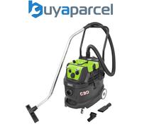 Sealey Pc400Ma Dust-Free Wet & Dry Industrial Vacuum Cleaner 40L Plastic Drum M Class Filtration Self-Clean