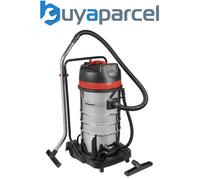 Sealey PC4100 100L Vacuum Cleaner Wet & Dry with Stainless Steel Drum 3000W/230V