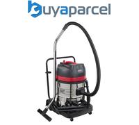 Sealey PC460 60ltr Wet & Dry Vacuum Cleaner 1600W Stainless Bin