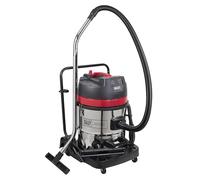 Sealey 60L Vacuum Cleaner Wet & Dry Stainless Steel Drum 2400W/230V PC460