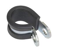 Sealey Pipe Clip Rubber Lined 16mm Pack of 25