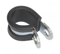 Sealey Pipe Clip Rubber Lined 16mm Pack of 25