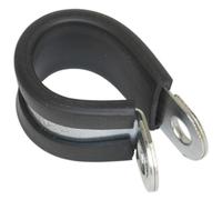 Sealey Pipe Clip PCJ21 Rubber Lined 21mm Pack of 25