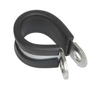 Sealey Pipe Clip PCJ21 Rubber Lined 21mm Pack of 25