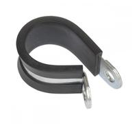 Sealey P-Clip Rubber Lined 25MM Pack of 25