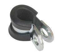 Sealey Pipe Clip Rubber Lined 8mm Pack of 25