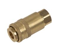 Sealey Pcl Non-Corrodible Coupling Body Female 1/4" Bsp Brass High Pressure Ac90
