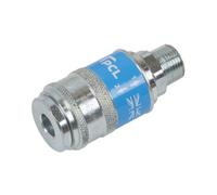 Sealey AC93 Pcl Safeflow Safety Coupling Body Male 3/8inBspt
