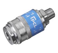 Sealey PCL Safety Air Line Coupling BSPT Male Thread 1/4" BSPT Pack of 1