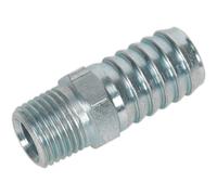 Screwed Tailpiece Male 1/4"BSPT - 1/2" Hose Pack of 5