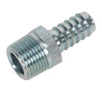 Sealey AC41 Screwed Tailpiece Male 3/8inBspt - 3/8in Hose Pack Of 5