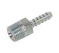 Sealey PCL Screwed Tailpiece Male 1/4"BSPT - 3/16" Hose - Pack of 5 AC38