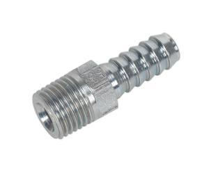 Sealey PCL Screwed Tailpiece Male 1/4"BSPT - 5/16" Hose - Pack of 5 AC39