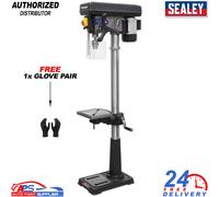 Sealey PDM170F 16 Speed Floor Drill Press 230V Professional With 1x Glove Pair