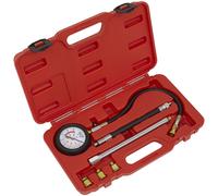 Sealey Petrol Engine Compression Tester Deluxe Kit 6 Piece Compression Tester