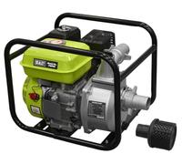 Sealey Petrol Powered Water Pump 50mm 6.15hp 4-Stroke Engine 500L/min, 2" Outlet, 212cc, 3.6L Tank, High Volume, Clean and Dirty Water Pump - PWP50