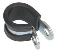 Sealey Pipe Clip Rubber Lined 16mm Pack of 25