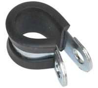 Sealey P-Clip Rubbe Lined 13MM Pack of 25