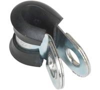 Sealey Pipe Clip Rubber Lined 6mm Pack of 25