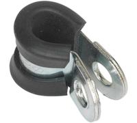 Sealey Pipe Clip Rubber Lined 8mm Pack of 25