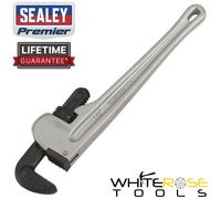 Sealey Pipe Wrench European Pattern 450mm Aluminium Alloy Premier Steel