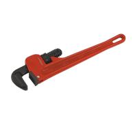 Sealey Pipe Wrench With Hanging HoleEuropean Pattern 350mm Cast Steel AK5104