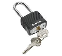 Sealey PL301L 40mm Steel Body Padlock Long Shackle