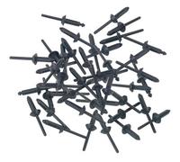 Sealey Plastic Rivets 50 Pieces 5mm X 15.8mm Fasteners Push Trim Clips Pr003