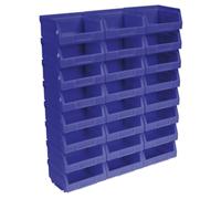 Sealey TPS124B Plastic Storage Bin 105 X 85 X 55Mm - Blue Pack Of 24