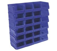 Sealey TPS224B Plastic Storage Bin 105 X 165 X 85Mm - Blue Pack Of 24