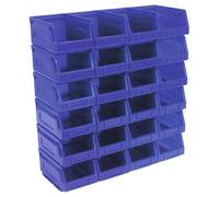 Sealey Plastic Storage Bin 105 X 165 X 85mm - Blue Pack Of 24 Tps224B