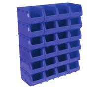 Sealey Plastic Storage Bin 150 X 240 X 130mm - Blue Pack Of 24 Tps324B