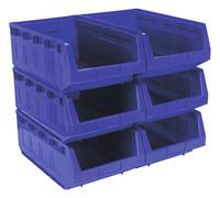 Sealey Plastic Storage Bin 310 X 500 X 190mm - Blue Pack Of 6 Tps56B