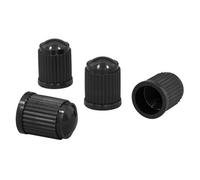 Sealey Plastic Valve Caps 4Pc - Black