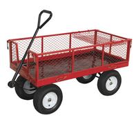 Sealey Platform Truck With Sides Pneumatic Tyres 450Kg Capacity Cst806