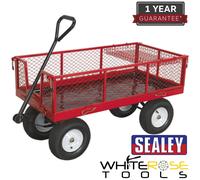 Sealey Platform Truck With Sides Pneumatic Tyres 450Kg Capacity Cst806