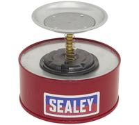 Sealey 1 Litre Plunger Can 1L With Perforated Metal Flash Arrestor - Red Pc1