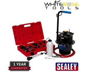 Sealey Pneumatic Brake & Clutch Pressure Bleeder Kit Automotive Vehicle Service