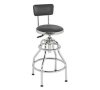 Sealey Workshop Stool SCR14 – Pneumatic Adjustable Height, Swivel Seat & Back Rest