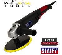 Sealey Polisher Ø180mm 1100W/230V Lightweight Power Tool Buffing Polishing