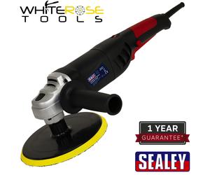 Sealey Polisher Ø180mm 1100W/230V Lightweight Power Tool Buffing Polishing