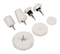 Sealey Polishing Wheel Set BGPW08 – 8pc Kit for Drills