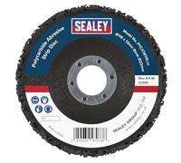 Sealey Polycarbide Abrasive Strip Disc Black Ø115 x 13mm Ø22mm Bore - PTC/CW115