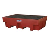 Sealey Polyethylene Barrel Bund/Spill Pallet 1220 x 820 x 330mm - DRP12