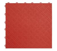 Sealey Anti Slip Polypropylene Floor Tile Red 400mm 400mm Pack of 9