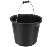 Sealey Polypropylene Plastic Bucket with Pouring Spout 14l Black
