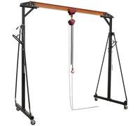 Sealey SG500KIT Portable Lifting Gantry Crane Adjustable 0.5 Tonne & Hoist Combo