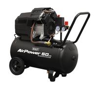 Sealey Portable Air Compressor 50L V-Twin Oil Free Direct Drive 3hp SAC5002